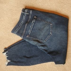 Lane Bryant flex magic waistband curvy fit high rise destructed skinny jean 22